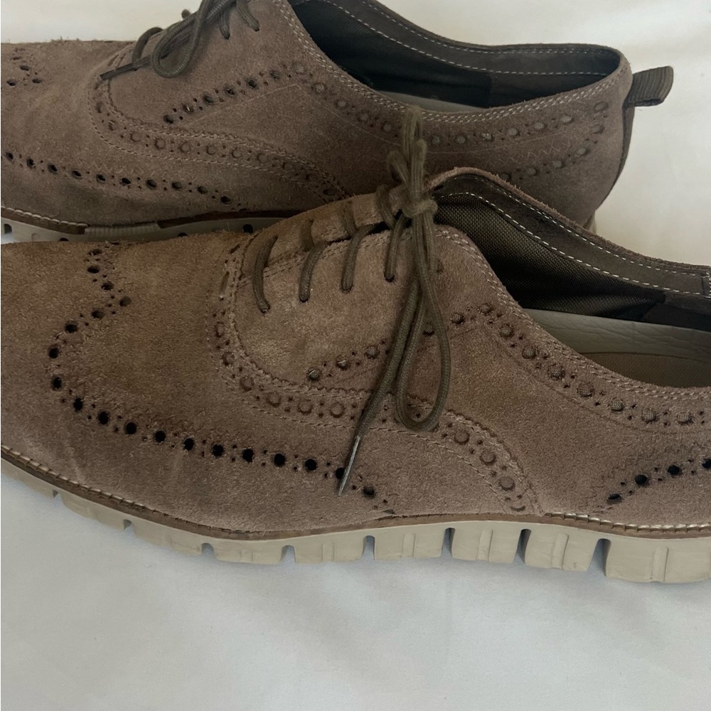 Men's Cole Haan suede casual oxford shoes - Picture 4 of 7